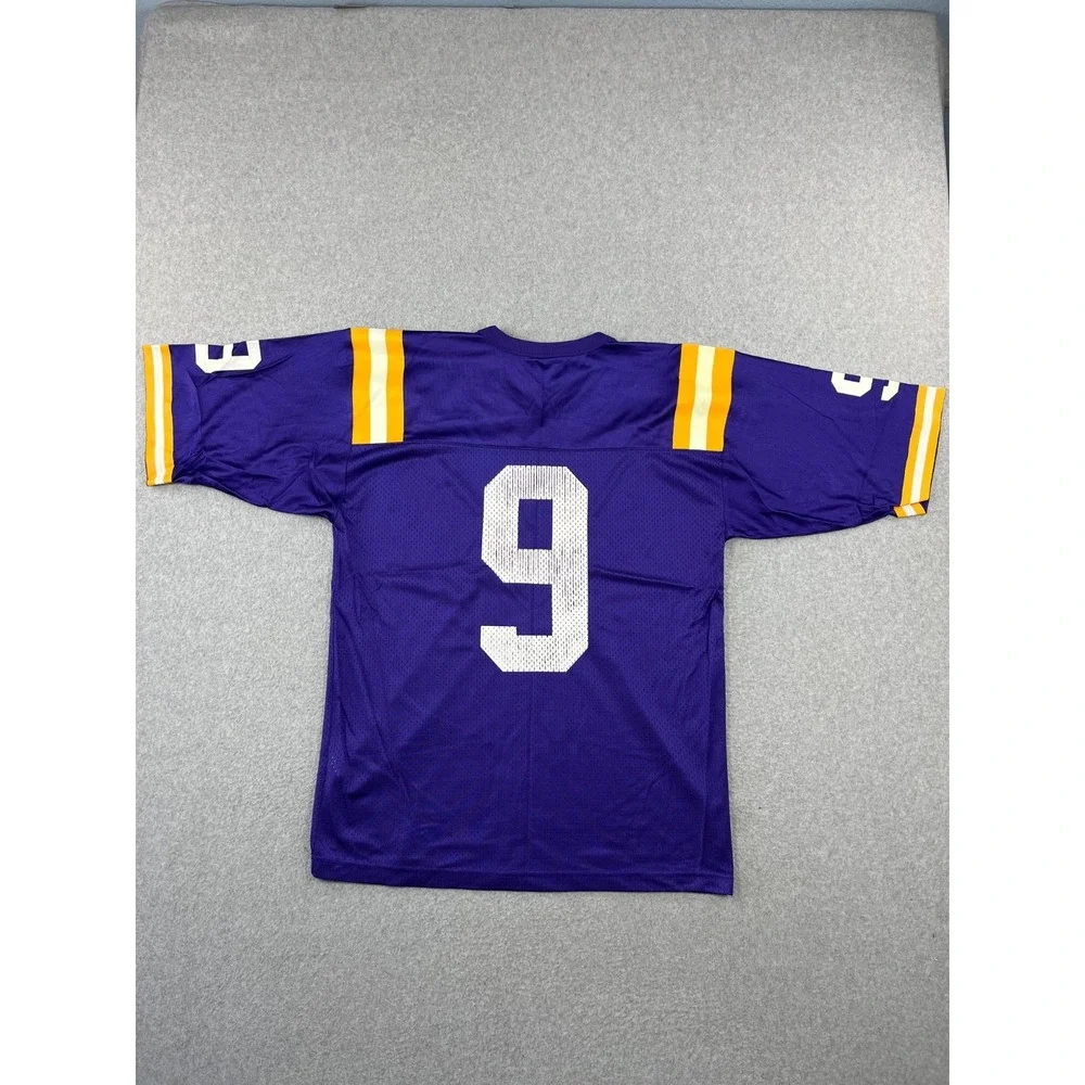Vintage LSU Tigers Football Jersey Mens M Purple Mesh Y2K Nike Joe Burrow